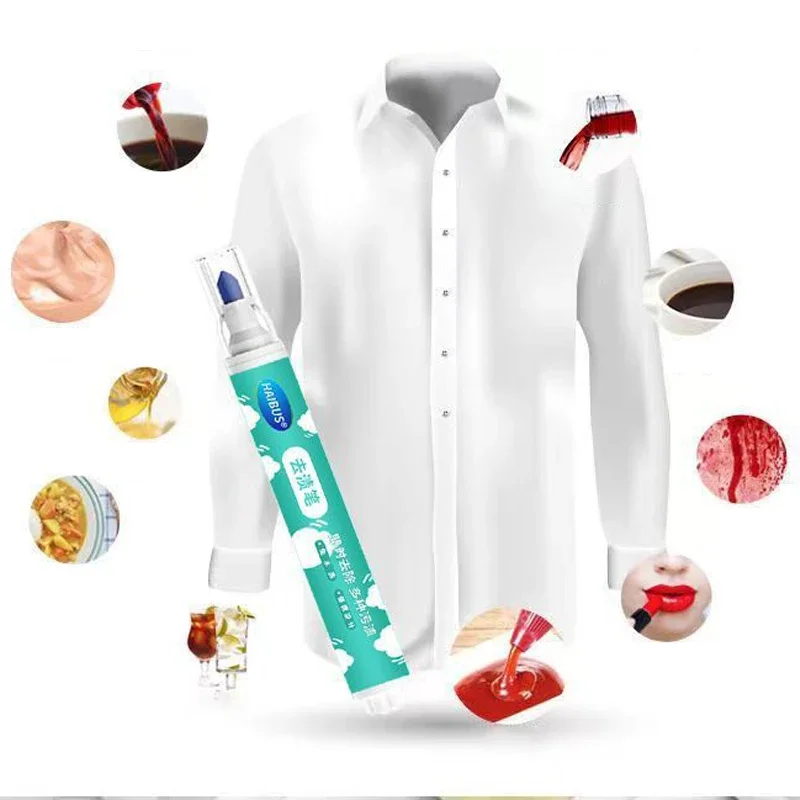 1pcs Magic Clothing Stain Removal Pen Portable Washing Free Oil Red Wine Stain Remover Marker Pen For Small Greasy Filth