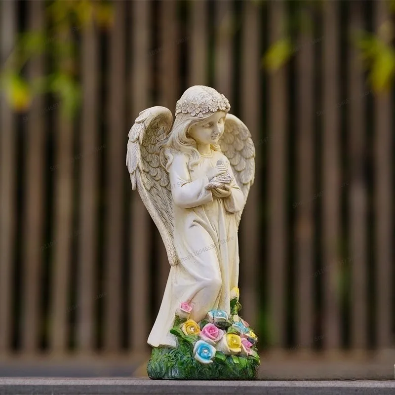 For Gardens, Angel Ornaments, Resin Crafts, Styling Sculptures