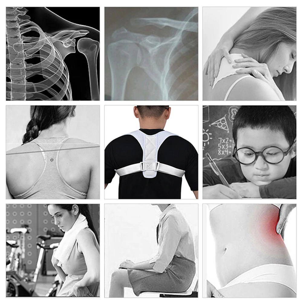 

Back Brace Straightener Adjustable Corrector Belt Hunchback Humpback Correction