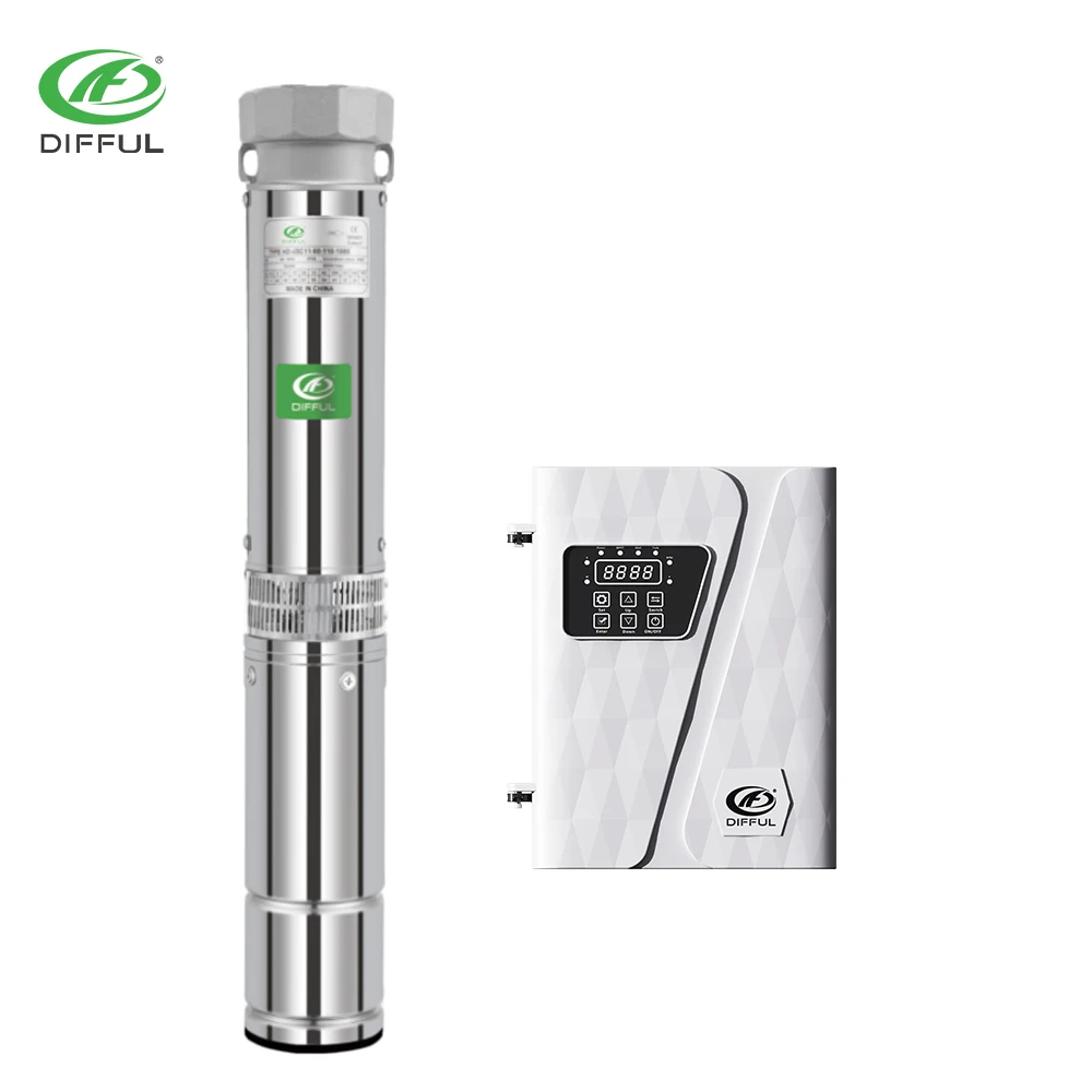 

Высокоскоростной водяной насос для глубоких скважин переменного/постоянного тока, 15 л.с., 49 м3/ч, солнечный водяной насос, высокая скорость, 6000 об/мин, 11 кВт