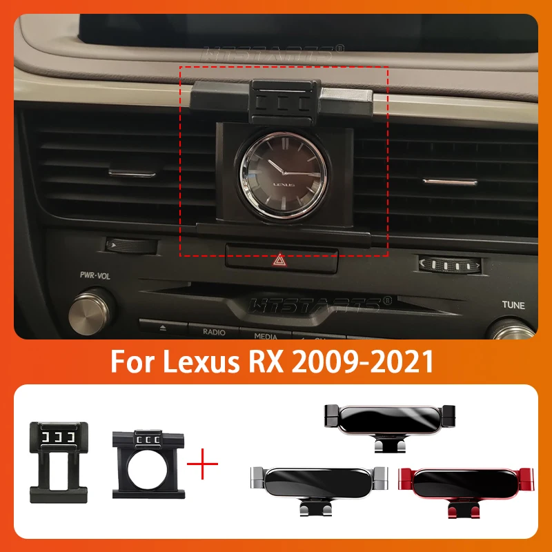 Uchwyt samochodowy do telefonu dla Lexus RX300 RX350 RX450H 2009-2022 360 stopni obrotowy GPS specjalne wspornik obsady BracketAccessories