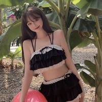 Bikini Sets Women Kawaii Girlish Design Tender Teens Slim Chic Beach Simple Feminino Daily Ruffles Japan Style Cool Sexy - Image 6