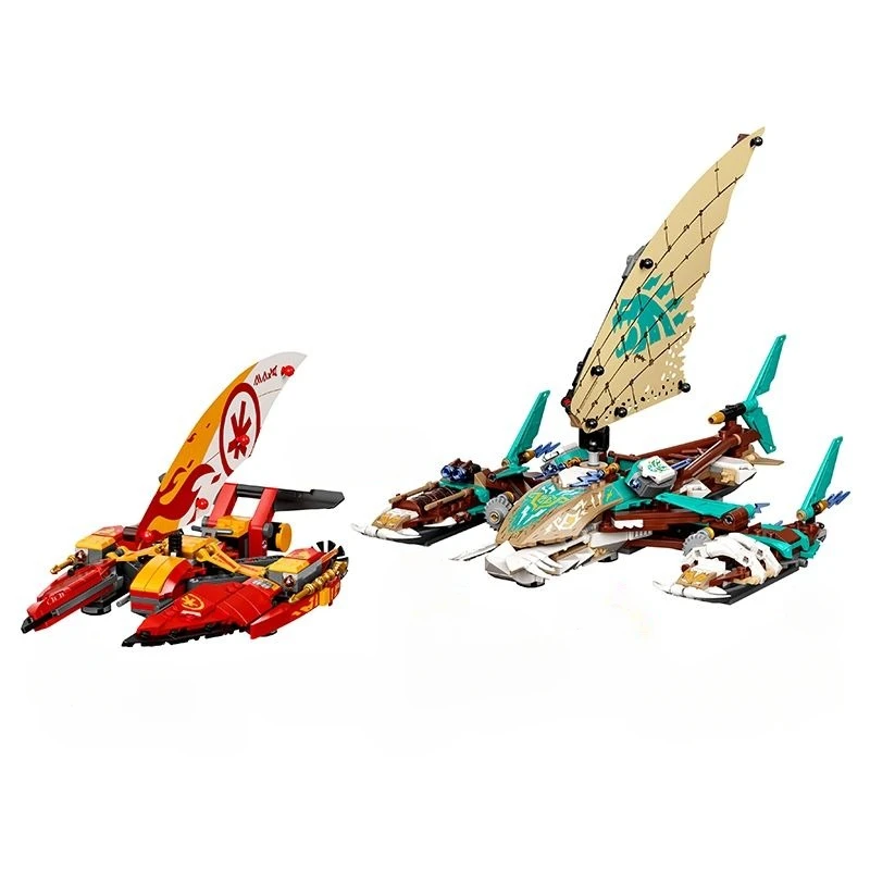 

Catamaran Sea Battle 71748 Mecha Building Blocks Children's Educational Assembling Toy Boys Trendy Birthday Gift Robot