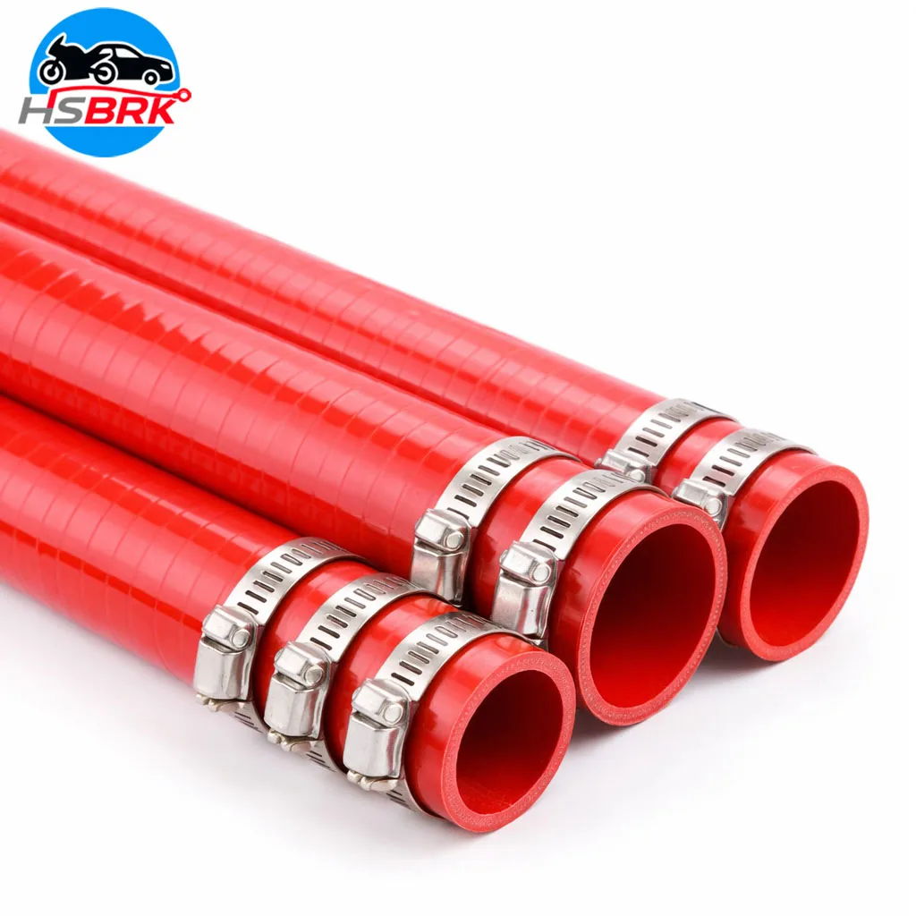 Flexible Radiator Boost Hose Automotive Air Intake Tube 1M Universal Silicone Hose ID16-200mm Turbo Intercooler Intake Pipe