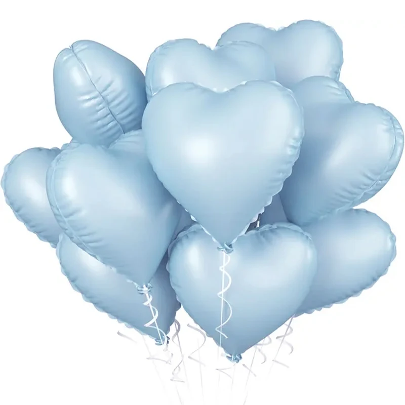 10/20/30/50pcs 18inch Love Heart Foil Balloons Couple Romantic Proposal Ballon Wedding Valentine's Day Birthday Party Decoration