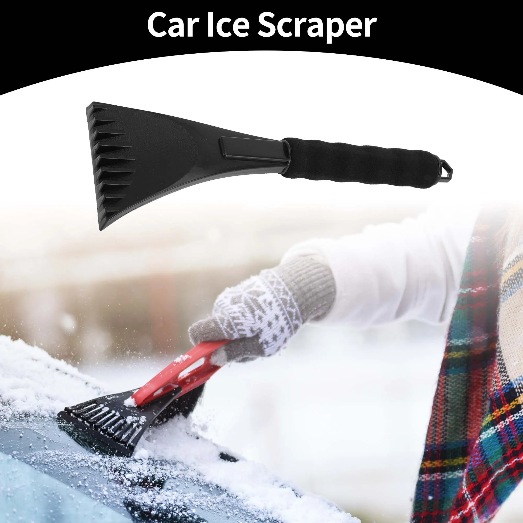 

UXCELL 280x95mm Car Ice Scraper for SUV Truck RV Windscreen Side Window Plastic Anti Crash Portable