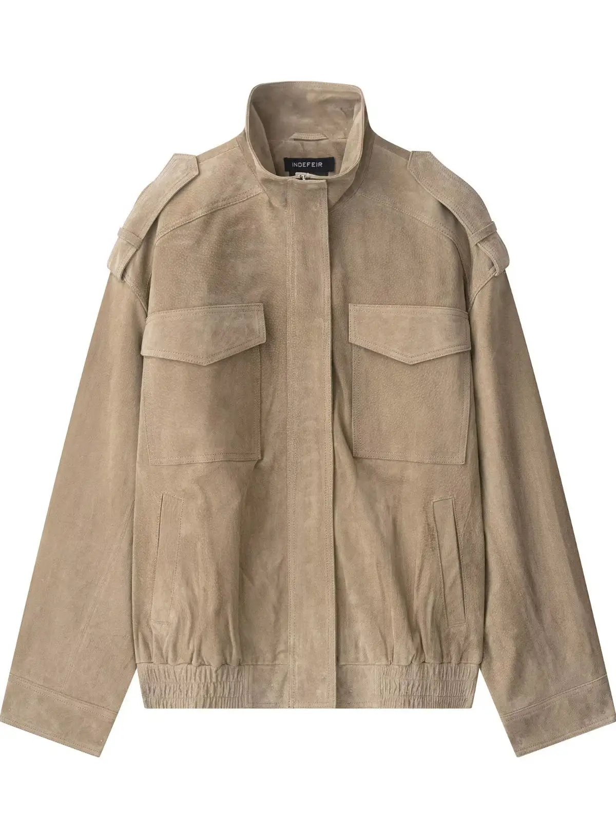 معطف أمريكي فضفاض مناسب من جلد الغزال Jaet كاجوال للنساء لخريف وشتاء وصل حديثًا ملابس خارجية للركاب