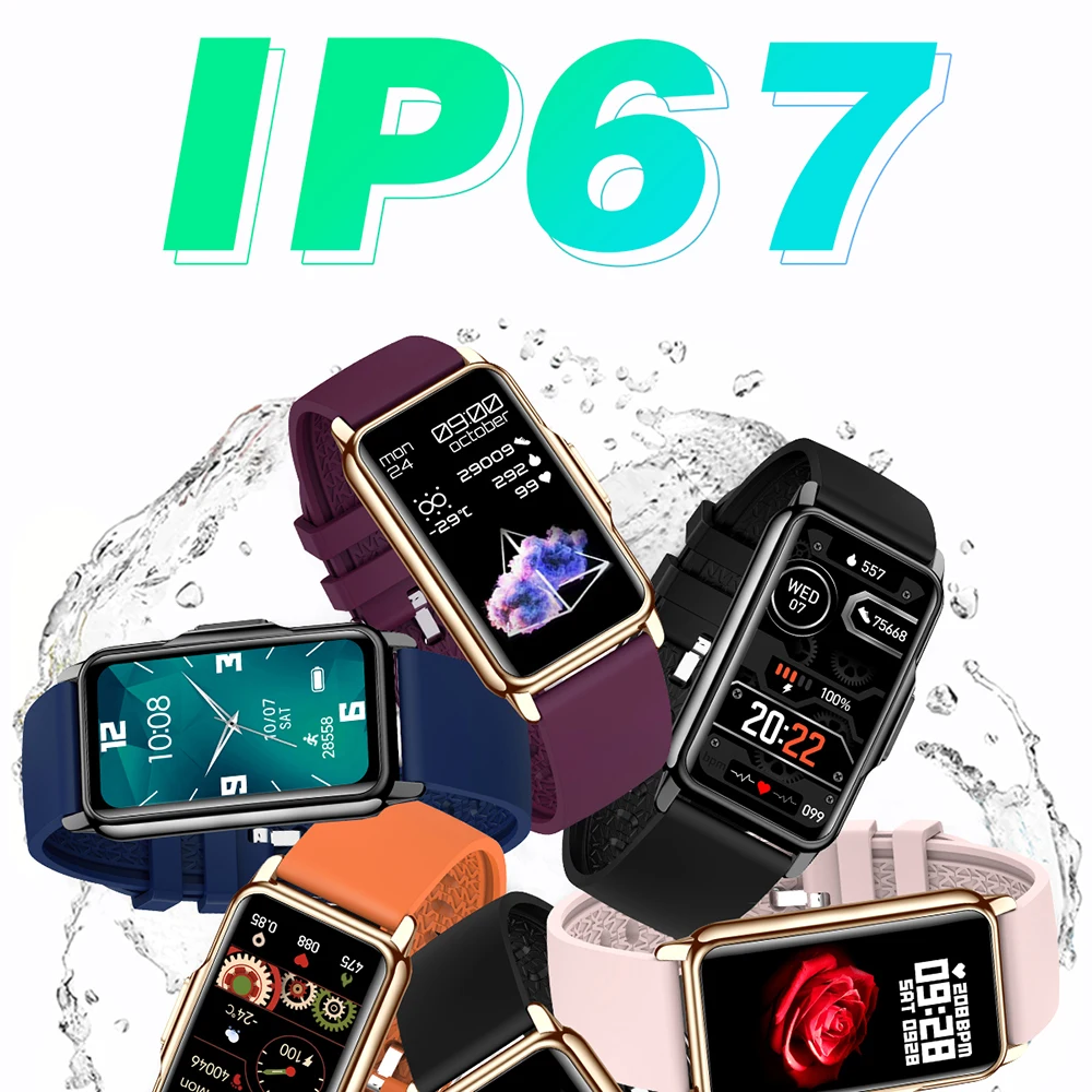 팔찌 스포츠 스마트 시계 심박수 풀 터치 스크린 시계줄 방수 스마트워치 남녀 공용