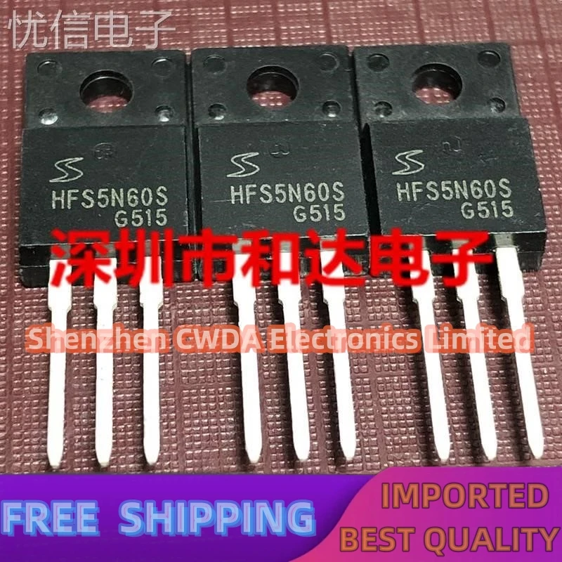 10PCS-20PCS  HFS5N60S  MOS TO-220F 600V 5A  In Stock Can Be Purchased