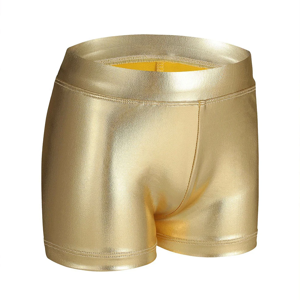 أطفال بنات بنين الجاز الرقص الحديث لامعة السراويل أداء زي قيعان معدنية الأطفال مرونة هالوين عروض المسرح الساخن #5