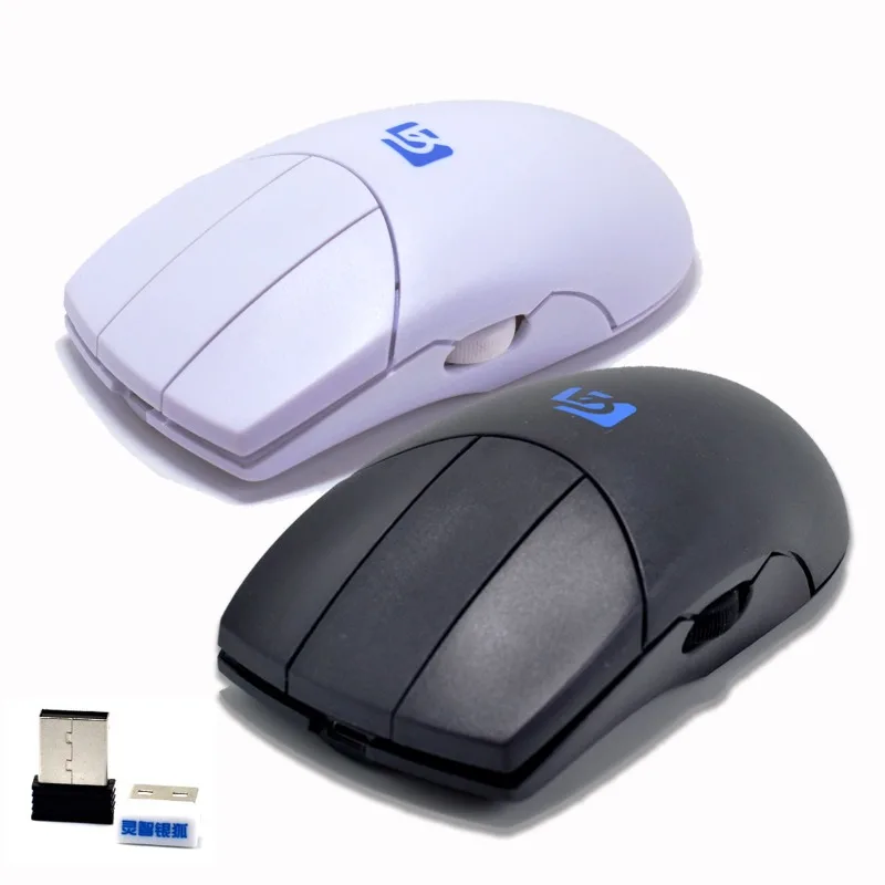 Wireless Silent Mouse Equipped with Three Buttons and Side Scroll Wheel Dual-mode The Mouse Is Suitable for Modeling and Drawing