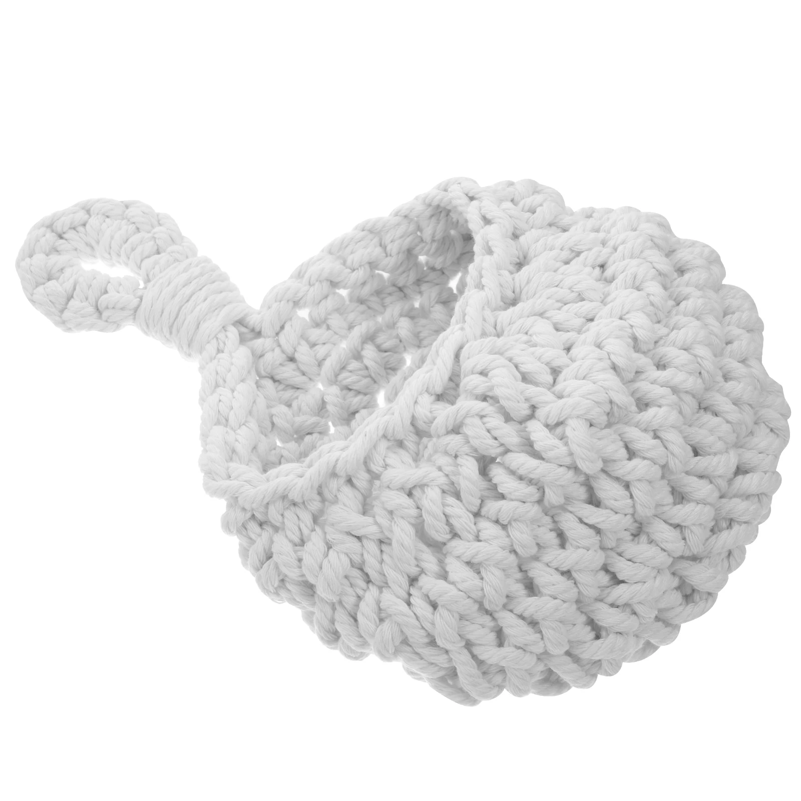 

Wall Mounted Fruit Basket Storage White Mini Hanging Basket for Kitchen Vegetable Snack Holder Home Decor Wall Baskets Woven