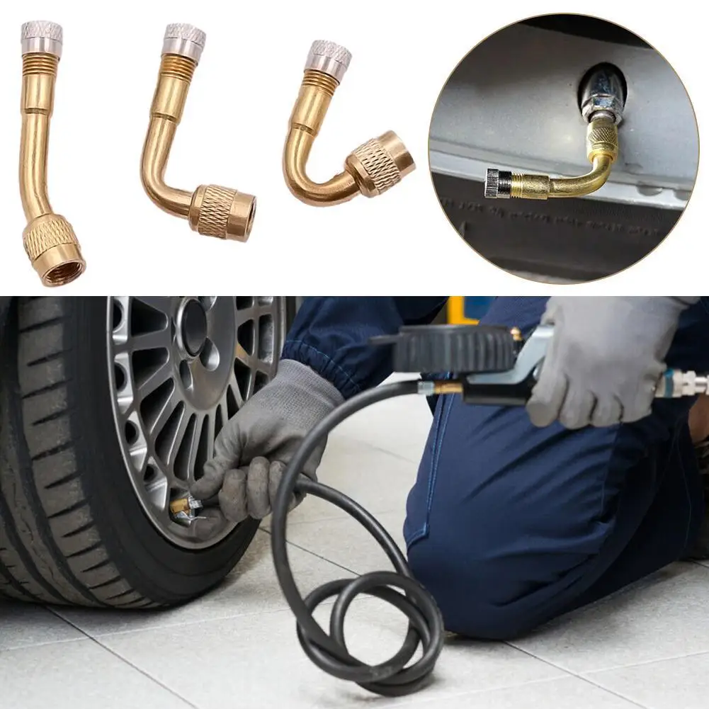 

Мотоцикл 45, 90, 135 градусов, угол, изогнутый адаптер клапана, удлинитель клапана трубки шины, адаптер для грузовика, автомобиля, велосипеда A2O6