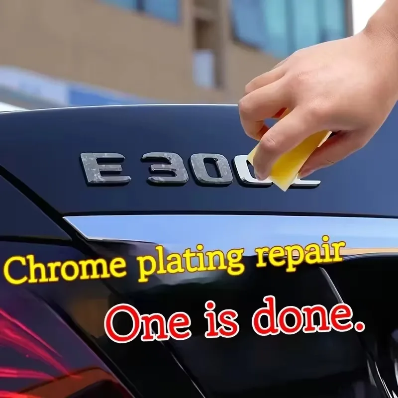 Chrome Polish with Sponge - All-Vehicle Oxidation Remover Chrome Shine Reviver view 4