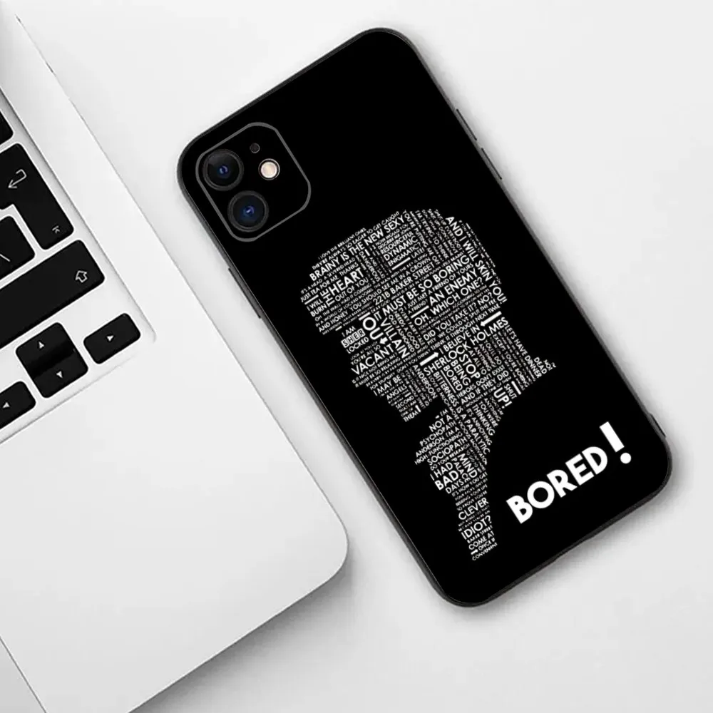 221b S-Sherlock-Holmes-TV  Phone Case For iPhone 15,14,13,12,11,Plus,Pro Max,XS,X,XR,SE,Mini,8,7 Soft Silicone Cover