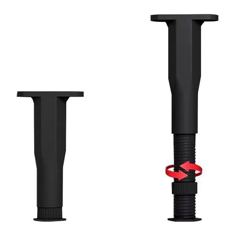

ABRU-4 Pieces Adjustable Bed Frame Support Legs, Height Suitable For King/Queen Size Bed, Bed Frame Replacement Accessories