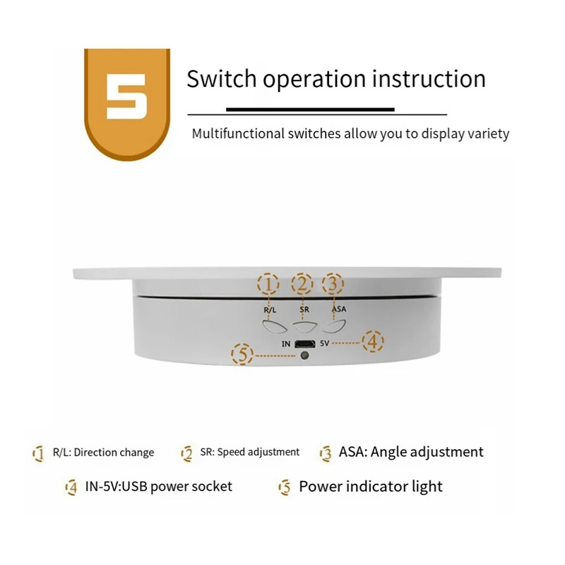 Live Jewelry Artifacts Video Electric Rotational Table Panoramic Display Table Easy To Use B