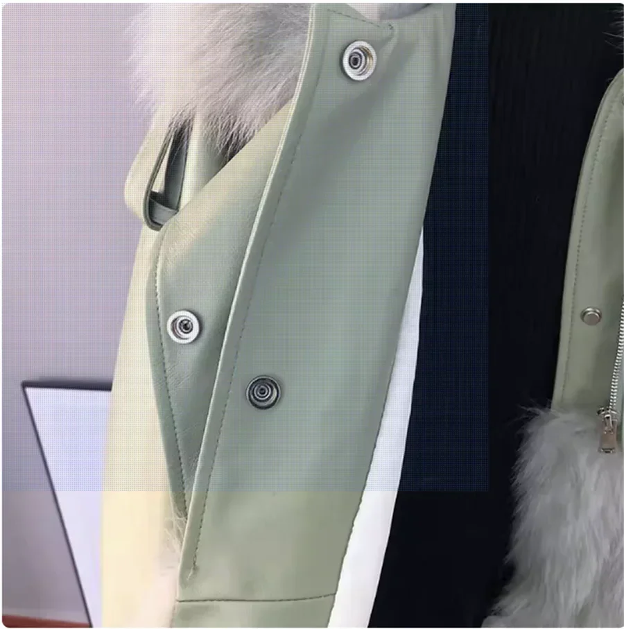 Fox Fur Grass Coat for Women Haining New Year, Young Style, Leather Plus Hair