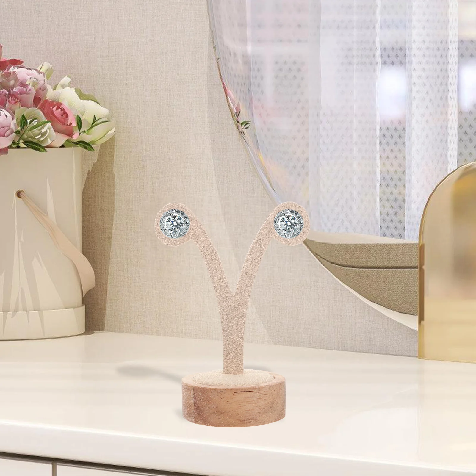 

3 шт., настольный органайзер для сережек, стеллаж для выставки товаров ювелирных изделий для шпилек, обручей, устойчивый к царапинам держатель для сережек, стеллаж для выставки товаров ювелирных изделий