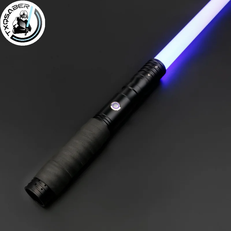 TXQSABER Upgrade Smooth Swing Lightsaber Metal Handle Heavy Dueling 12 Color Changing 16 sets Soundfonts Cosplay FOC Laser Sword