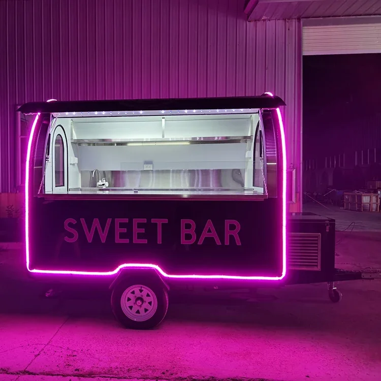 

Global Food Trailer Supplier Hot Drinks bar Set Custom LOGO Acceptable Food Trailer for Sale