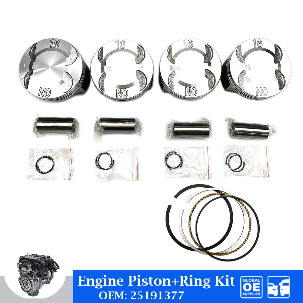 

4 PCS Engine Piston Ring Pin Clip Assembly Kit For Chevrolet Cruze 1.6 LDE Epica Opel Astra Auto Parts Car Accessories 25191377