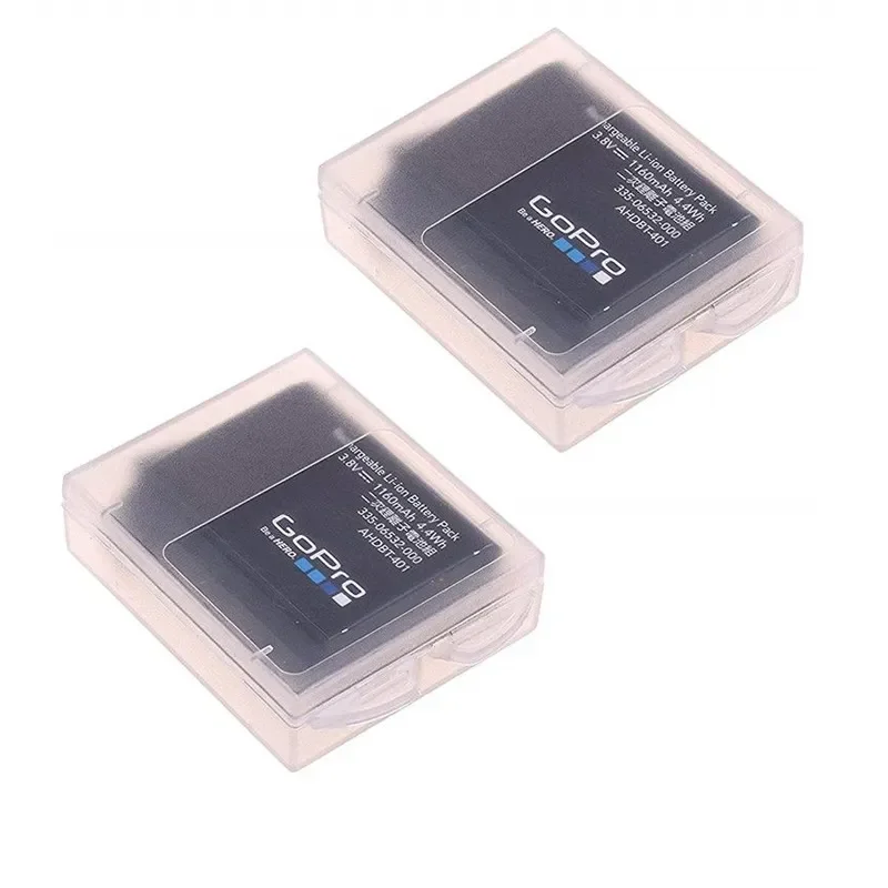 2 szt. Ochronne pudełko na baterie plastikowa obudowa pokrywa akcesoria do aparatu dla Gopro Hero 10 9/8/7/6/5 torba do mocowania baterii