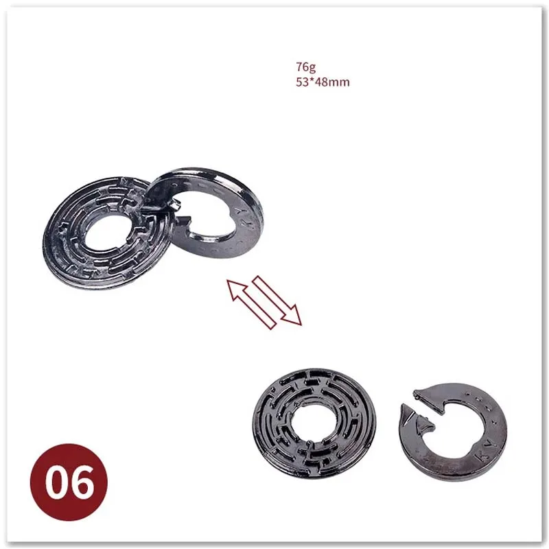 No1-39 클래식 IQ 메탈 두뇌 티저 매직 배플링 퍼즐, 어린이 성인용 게임 장난감