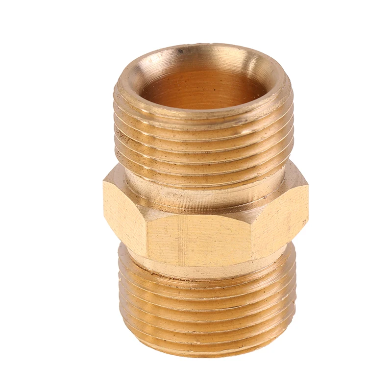 Adaptador de conector de extensión de manguera de alta presión, acoplador de rosca macho hembra de manguera de 14mm y 15mm, M22 de cobre