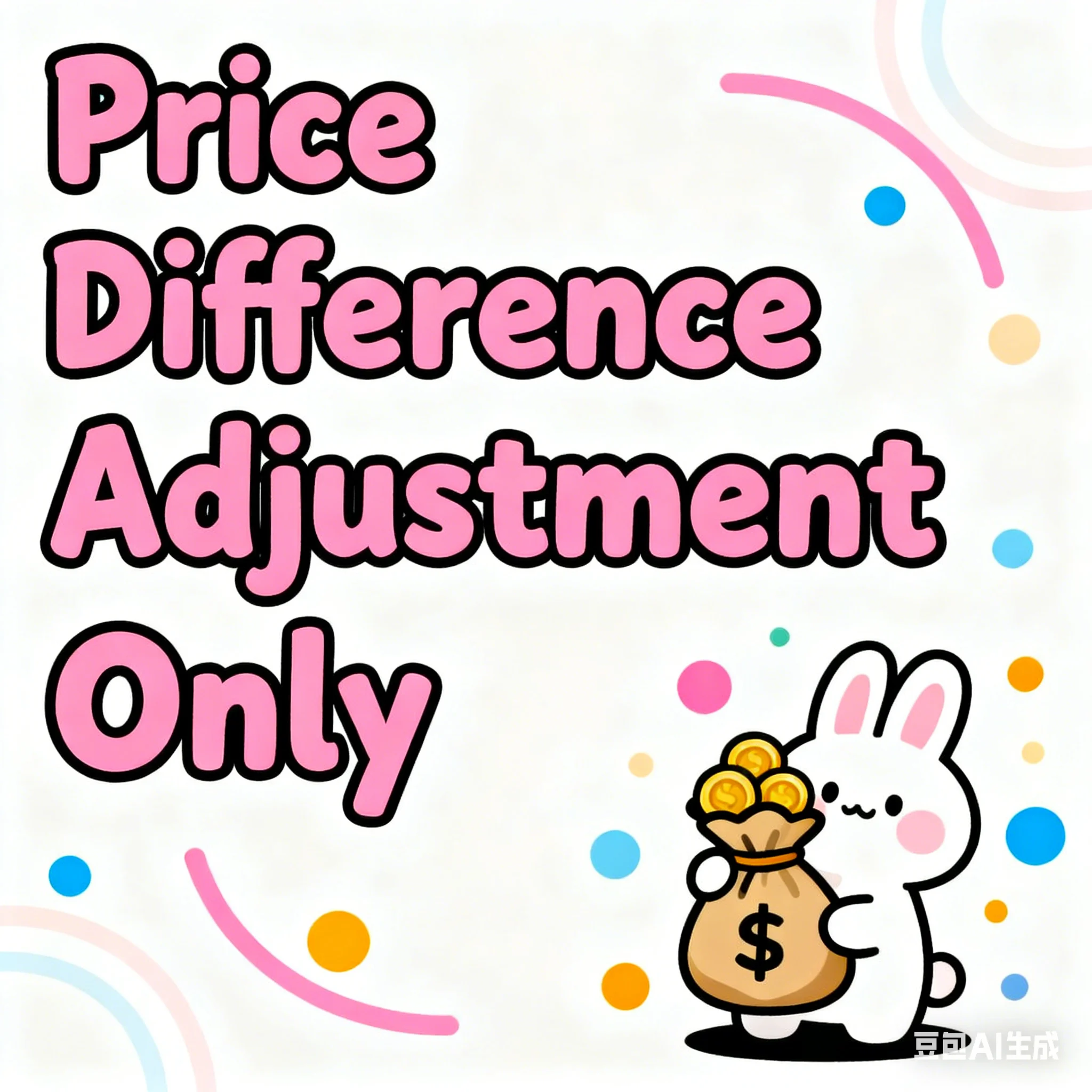 

For Price Difference Adjustment Only – DO NOT place any product orders via this