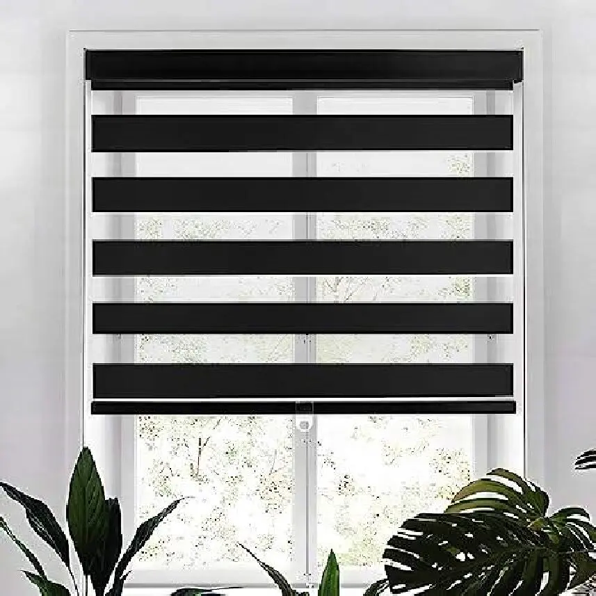 Renters Love This! No-drill zebra blinds. Damage-free install, take it with you. Perfect for apartments. Get yours now!