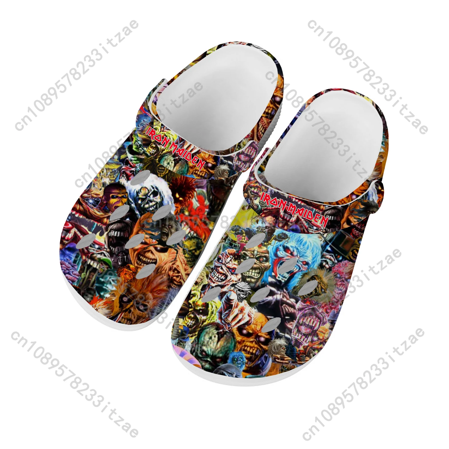 Maidens Heavy Metal Rock Band Singer Music Iron Home Clog Men Women Youth Boy Girl Sandals Shoes Garden Custom Shoe Hole Slipper