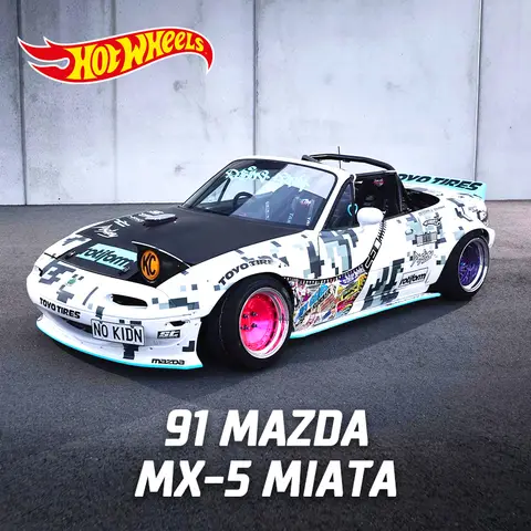 HotWheels 1:64 MAZDA MX-5 MIATA Modello di auto sportiva in lega Simulazione Diecast in metallo Classico Veicoli da corsa Modello di auto Giocattoli per bambini Regalo