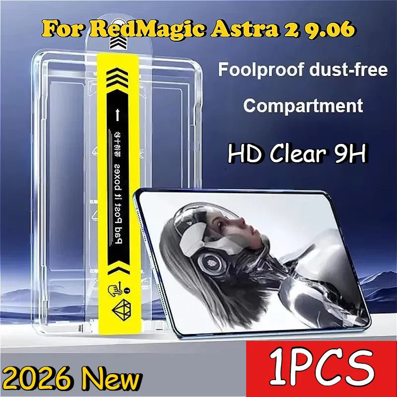 Dust Free Quick Installation 9H Tempered Glass Protector HD Film for ZTE RedMagic Astra Gaming 2 9.06 2026 Tablet 3 5 Pro Screen