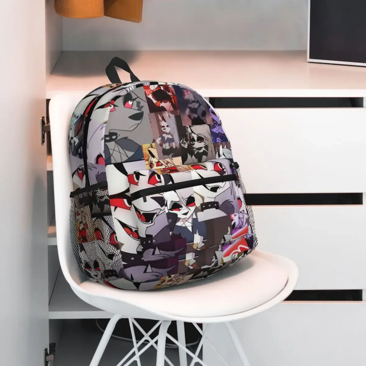 

Helluva Boss Loona Student Backpack School Bag Hiking Travel Daypack for Boys Girls Fashion Bookbag Shoulder Bags