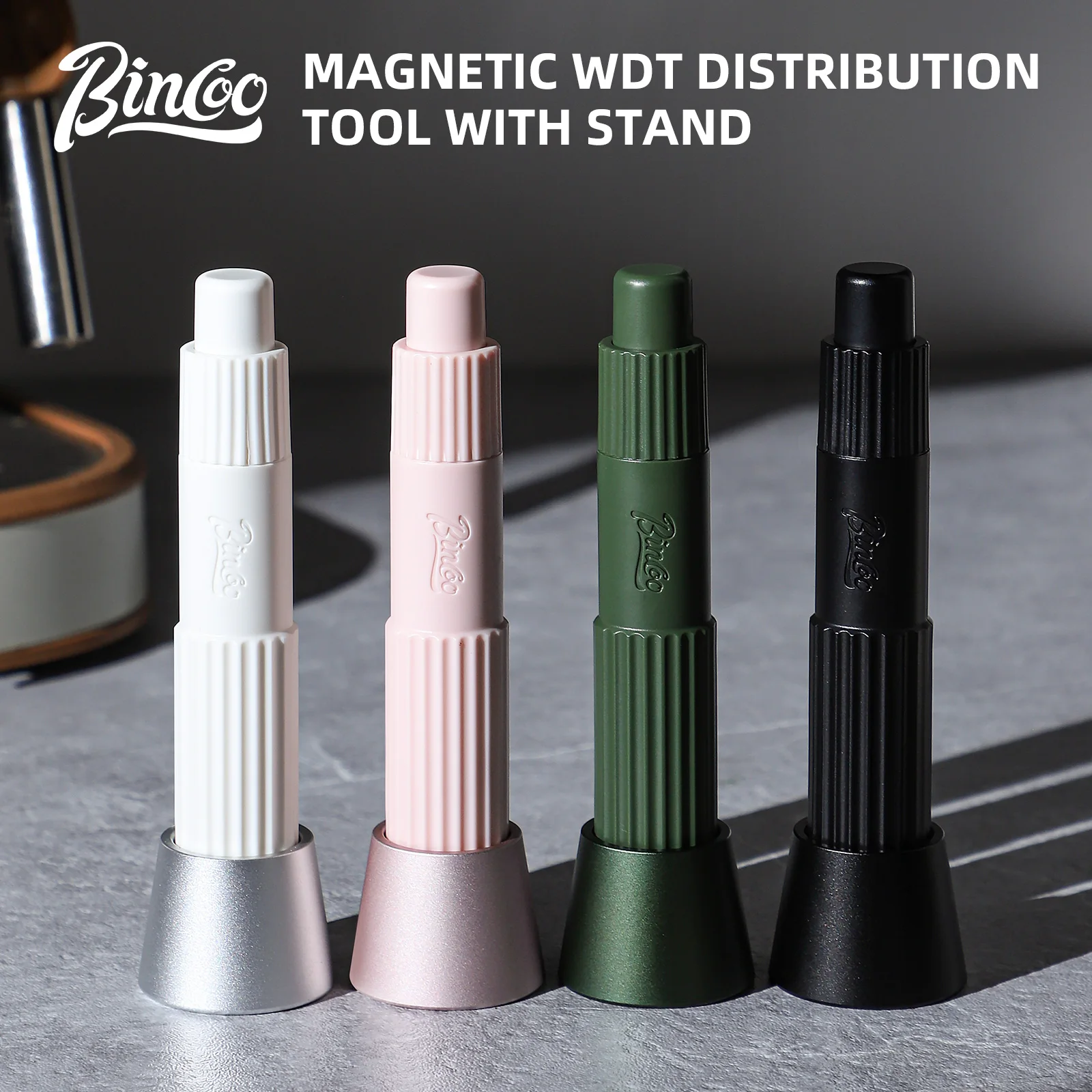 Bincoo Coffee Cloth Powder Needle，Magnetic Espresso Stirrer Needle，Telescopic Italian  Barista Coffee Stirring，Distribution Tool
