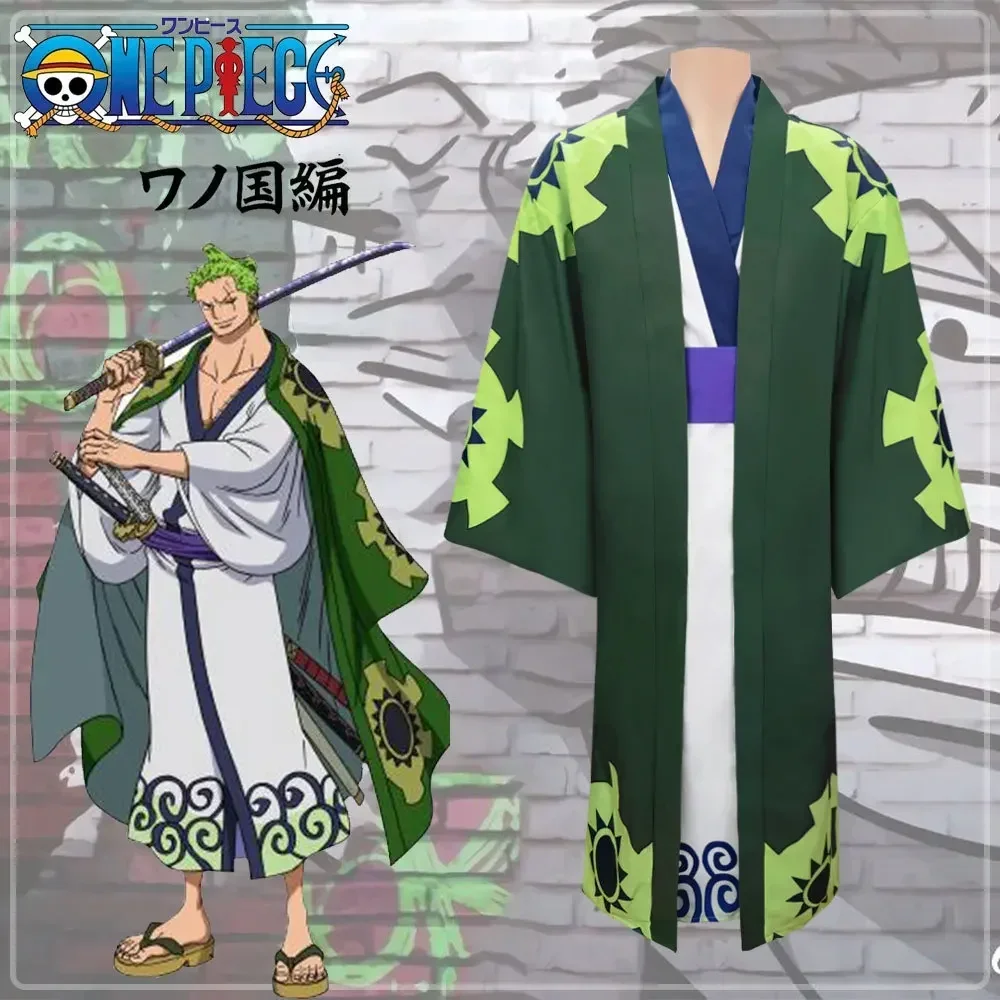 

Anime Cosplay Roronoa Zoro Japanese Kimono