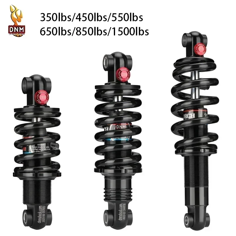 DNM Mountain Bike Rear Shock Absorber Hydraulic Spring Adjustable Suspension Downhill 125/150/165/190/200mm 550/750/850/1000lbs