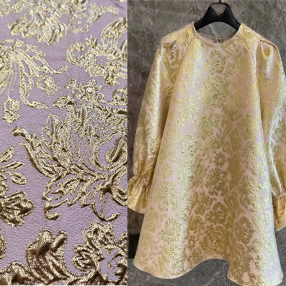 

Жаккардовая парчовая ткань для платья, плащ, ткани для костюма, шитье своими руками, европейский бренд, модная оптовая продажа, ткань на метр