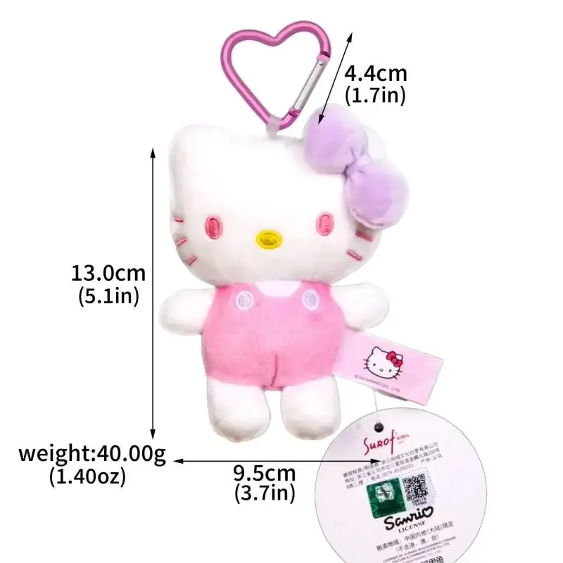 Hello Kitty Plush Keychain Cute Cartoon Bag Charm Car Key Ring Animal Doll Gift for Girls Kids Purse Backpack Car Keys Gift