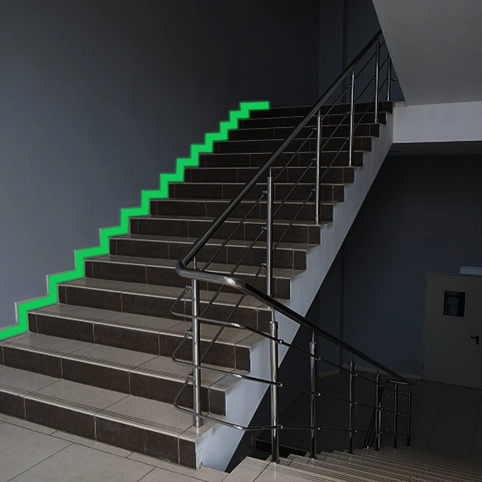 Dark Glowing Indoor Places Wall Decorative Luminous Tape Self Adhesive Sticker Fluorescent Glow Dark Skirting Boards Kitchen