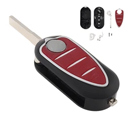 3 Buttons Car Remote Key Shell Case Key Housing Fit for Alfa Romeo Mito / Giulietta 159 GTA