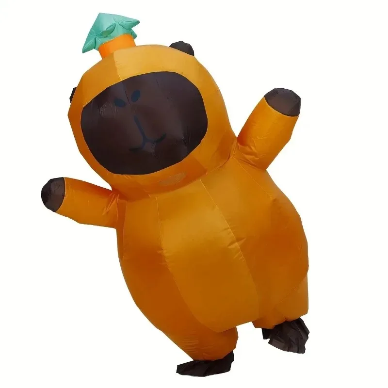 Capybara inflatable costume Kapibala cartoon animal one-piece inflatable costume novelty funny funny Halloween cosplay party dre - Image 4