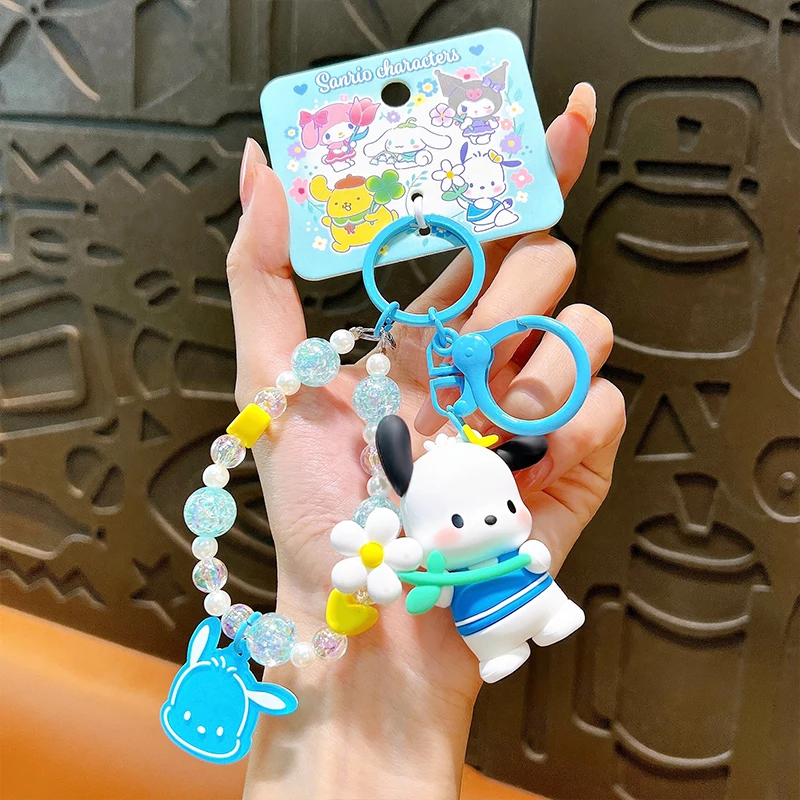 พวงกุญแจตุ๊กตาซานริโอ้ คุโรมิ ปอมปอมปุริน ซินนามอโรล เมโลดี้ ปาชาคู ของเล่นสะสม ของขวัญ