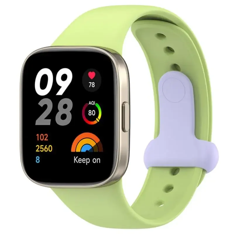 Pulseira oficial para Xiaomi Redmi Watch 3, pulseira de substituição de silicone macio ativo, pulseira colorida