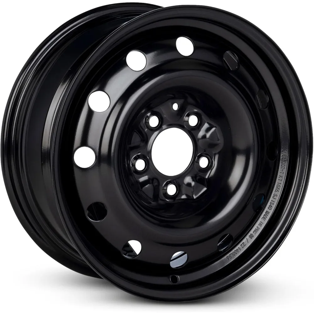 2001-2002 Chrysler Town & Country 16-дюймовый окрашенный черный обод — прямая замена OE — готовое колесо автомобиля на дороге