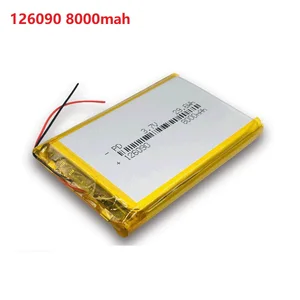 Baterai Polimer Lithium ion 126090 3.7 v 8000mAh 10 baterai 126090 penjualan terbaik - №