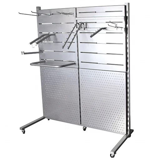 Metal slab wall panel display rack/nail board stand/corner clothing rack/fabric hook