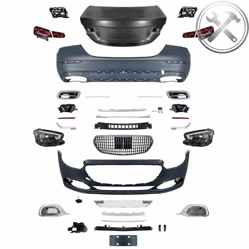 

Modified Latest Style Full Body Kit Sets With Lamps E Class W213 Auto Exterior Parts 2016-2020