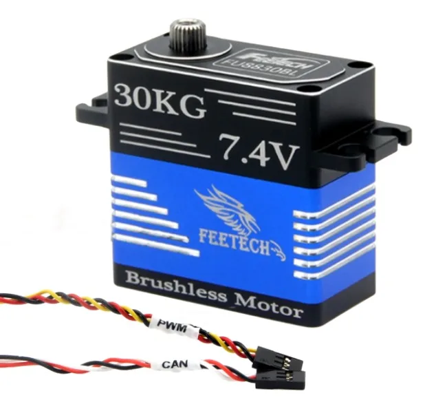 30Kg.cm UAVCAN Bus Servo protocolo de Control 7,4 V 120RPM engranaje de titanio Motor sin escobillas IP66 Servo Digital impermeable 180 RC Servo